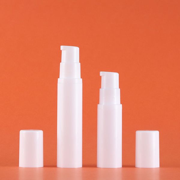 

5ml 10ml 15ml empty white airless lotion pump cream bottle for cosmetic use plastic sprayer perfumevials