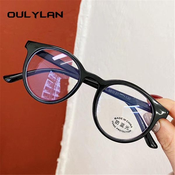 

fashion sunglasses frames kids computer anti blue light glasses round eyeglasses children optical frame baby girls boys net lesson eyewear, Black