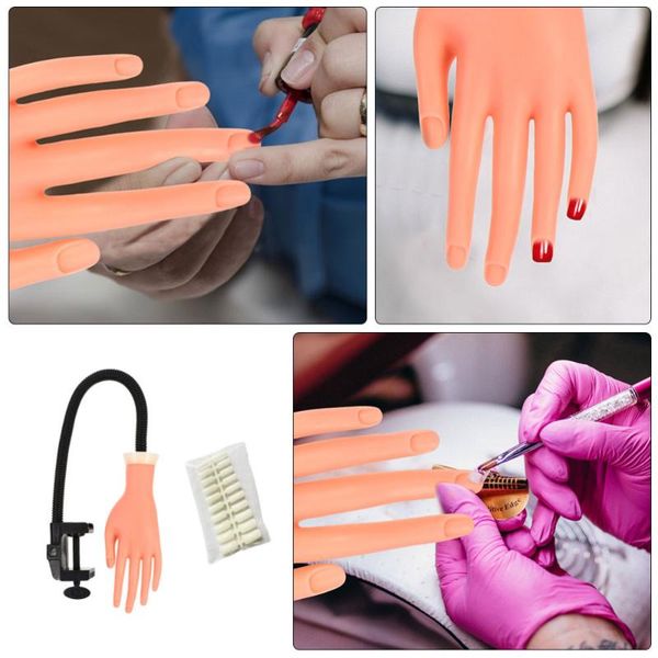 

false nails 100pcs fake with flexible movable hand nail art manicure tools, Red;gold