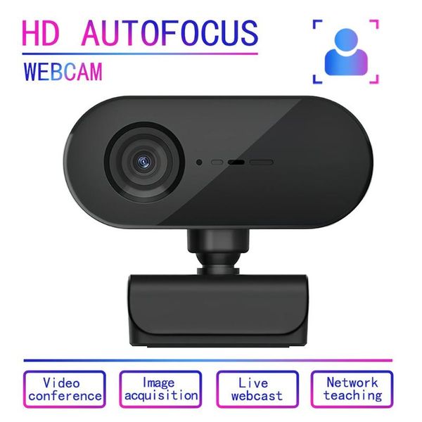 

mini cameras webcam 1080p usb plug and play auto focus web camera with microphone for live broadcast computer video calling