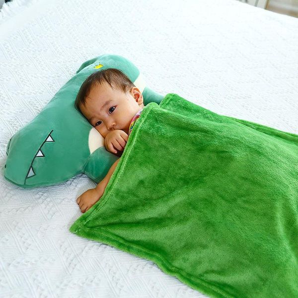 

bedding sets 2pc cartoon doll bedside pillow baby shape infant sleep locator quilt child comfort with