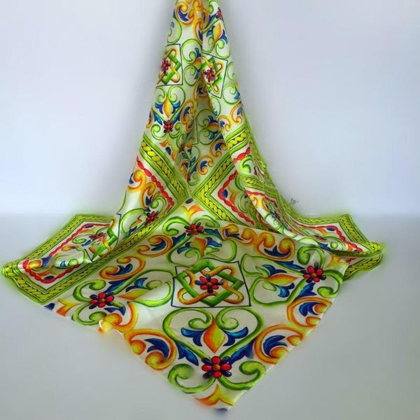 

scarves 2021 100% natural silk women scarf print butterfly floral shawl, Blue;gray