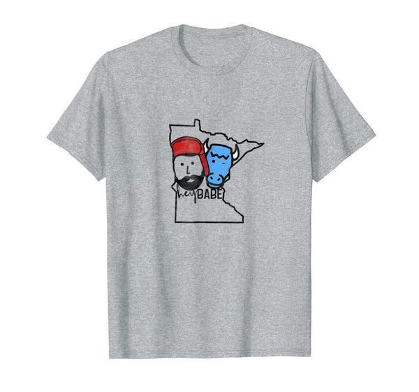 

cute minnesota babe ox paul bunyan vintage retro t-shirt, White;black