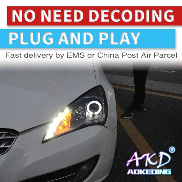 

other lighting system akd car styling headlights for genesis coupe led headlight drl head lamp projector automotive accessories