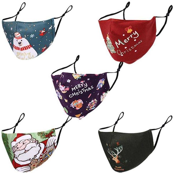 

washable cartoon cotton santa claus fashion face maskhigh quality