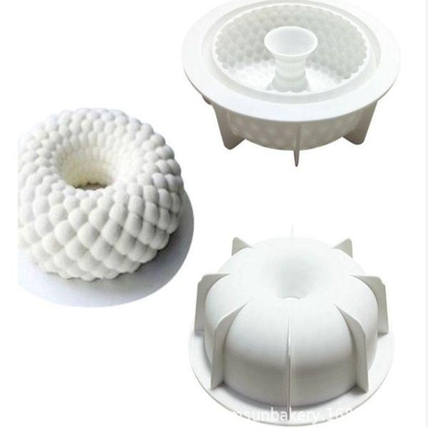 

cake tools silicone mold wave circle shape decorating for baking bread desserts mousses bakeware accessories