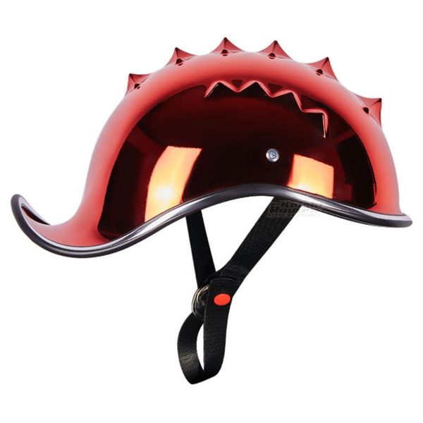 

motorcycle helmets helmet red vintage motobiker men riding biker open face half retro moto chopper summer casco