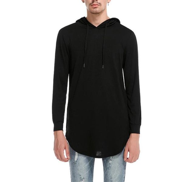 

men's hoodies & sweatshirts men fitness hooded hoodie long sleeve pullover sweatshirt slim plain casual man, Black