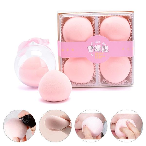 

sponges, applicators & cotton 1/4pcs beauty makeup sponge soft wet and dry use puff blending tools pink