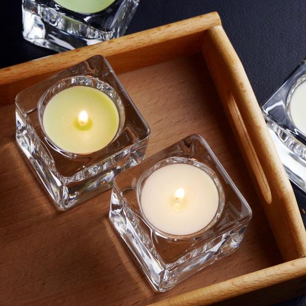 

transparent candle holders nordic 4 pack glass candlestick crystal tea light gift for home party wedding table decor handmade