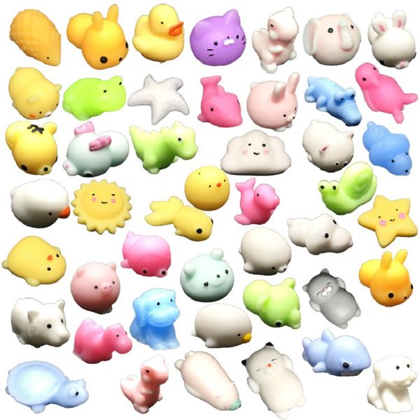 

kawaii squishy animal fidget toy squeeze mochi rising antistress ball pack zestaw panda cat star soft sticky cute funny decompression gift f