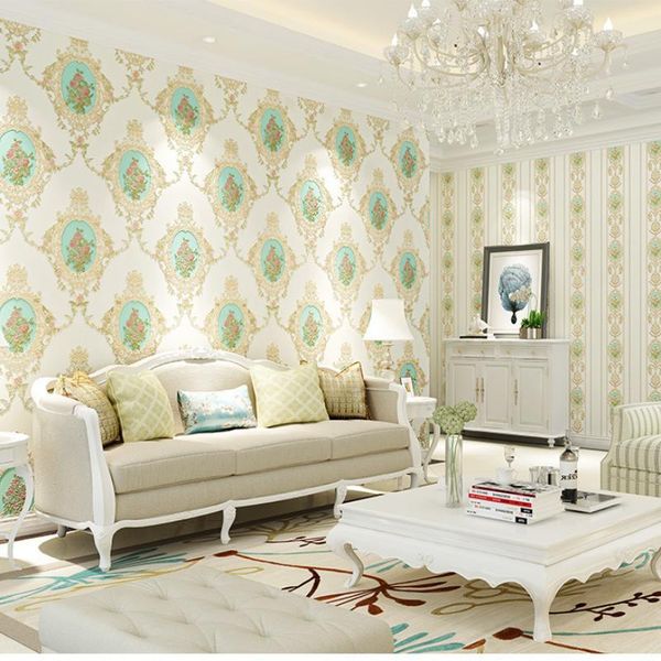 

wallpapers american rustic 3d vine flower wall papers home decor solid color green wallpaper roll for living room bedroom decoration mural