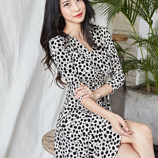 

autumn v-neck waist impression great swing three quarters kimono maxi dress women's clothing ta6223 bscb, Black;gray