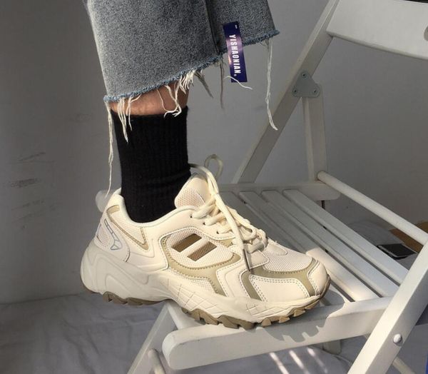 

mens sneakers breathable mesh womens trainers low cut lace-up white beige light casual sports shoes zapatos walking shoes 36-44, Black