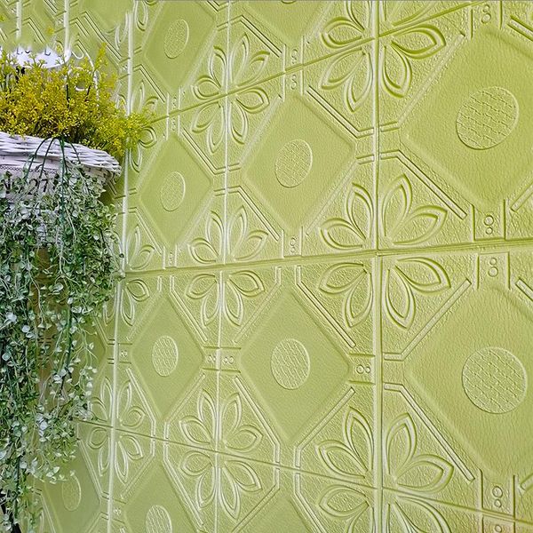 

wallpapers self adhesive 3d brick wall stickers living waterproof foam room bedroom diy wallpaper art 70*70*0.7cm home decals