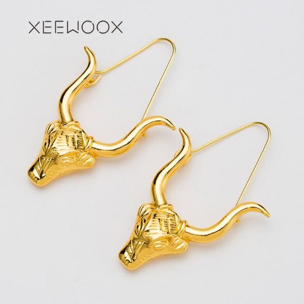 

dangle & chandelier xeewoox fashion handmade simple design taurus drop earrings jewelry gift for women 2021, Silver
