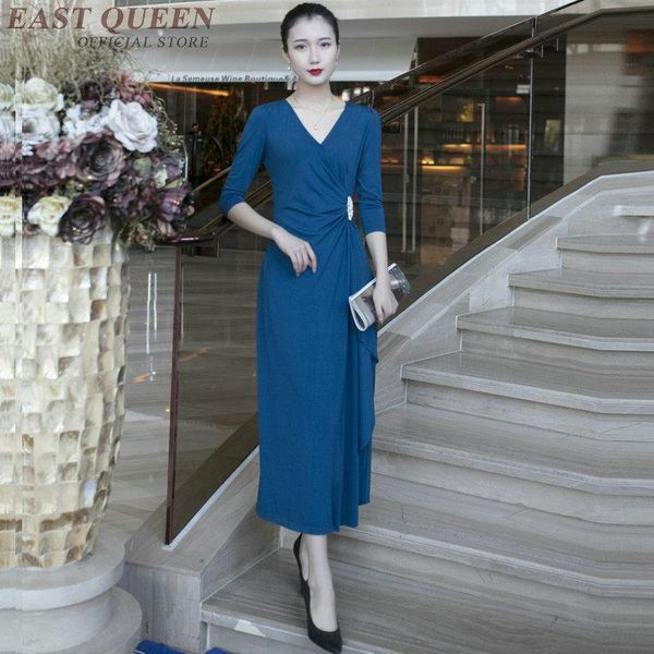 

casual dresses women summer special occasion dress for sheath solid v-neck business clothing trends 2021 3620 y a, Black;gray