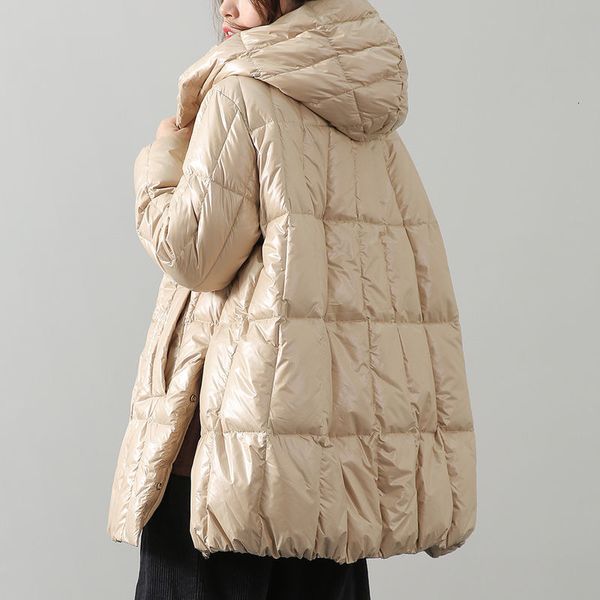 

winter jacket white duck parka khaki female black coat down thick warm hood outerwear y53 o2z5