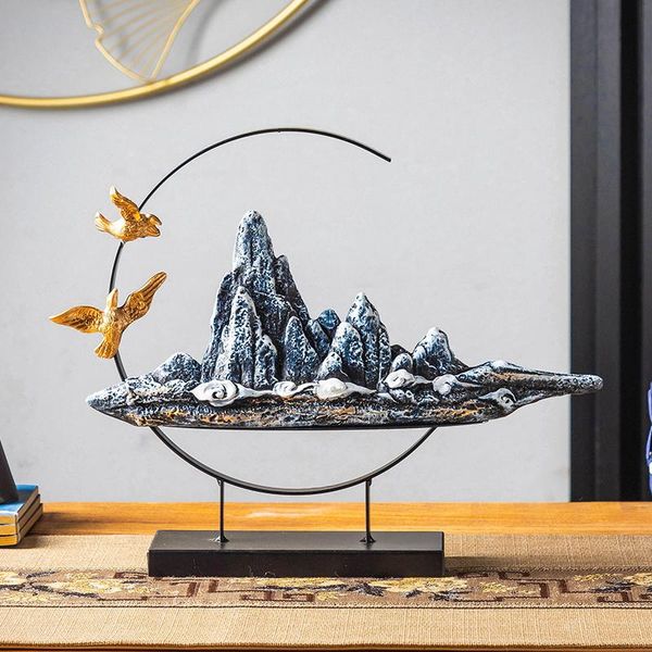 

decorative objects & figurines rockery micro landscape chinese zen office decoration interior home living room porch ornaments