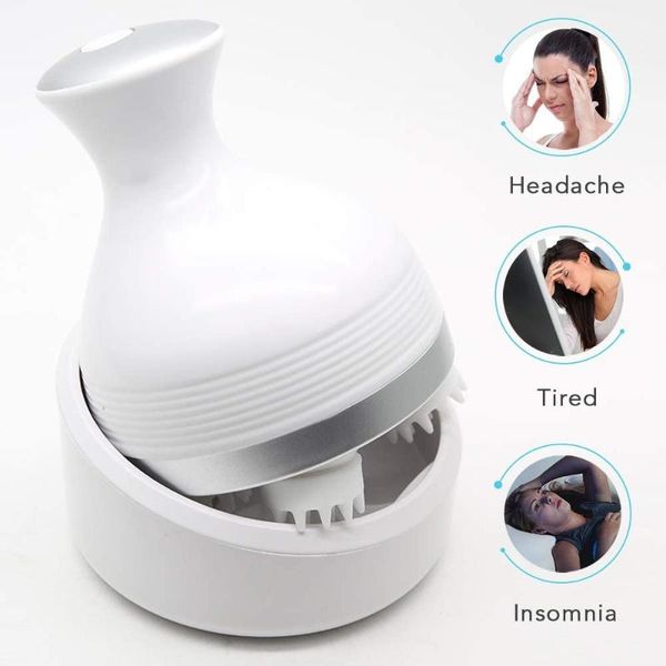 

electric massagers 3d smart waterproof head massager silicone claw deep relaxation soothing whole body kneading vibration wireless massage