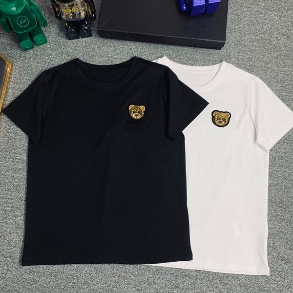 

2021 designer new cotton t-shirt fashion all-match men and women with the same style220, White