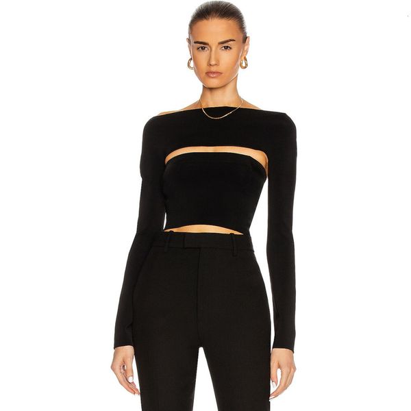 

arrival female manga black-white bandage t-shirts 2021 high-street ladies designer shirts corw