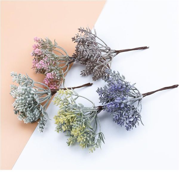 

6pcs simulated water grass vase artificial plants decorative flowers wreaths handmade diy christmas gifts box wedding ho jllwqu