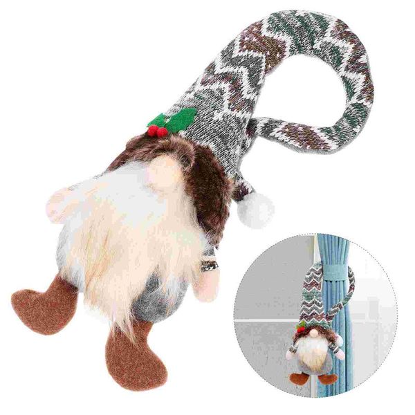 

curtain & drapes christmas gnome dolls buckle swedish santa doll window