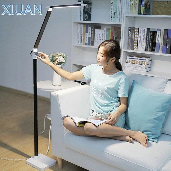 

nordic led standing floor lamp for living room bedroom study office 25 levels brightness touch led floor piano light gold black