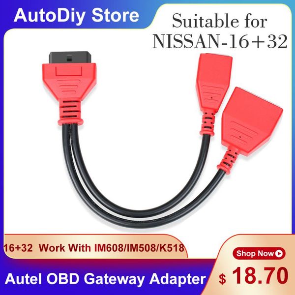 

diagnostic tools 16+32 gateway adapter for sylphy key car cable & connector adding no need password work with im608/im508 lonsdor k51