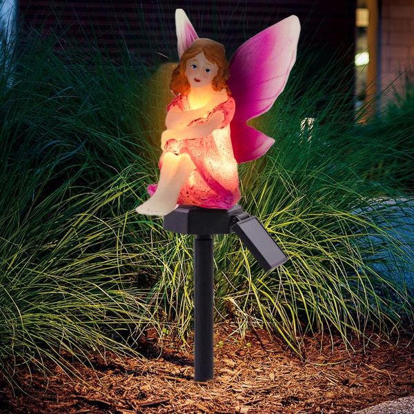 

lawn lamps led solar flower fairy lamp outdoor waterproof elf betting home garden courtyard holiday decoration yard art