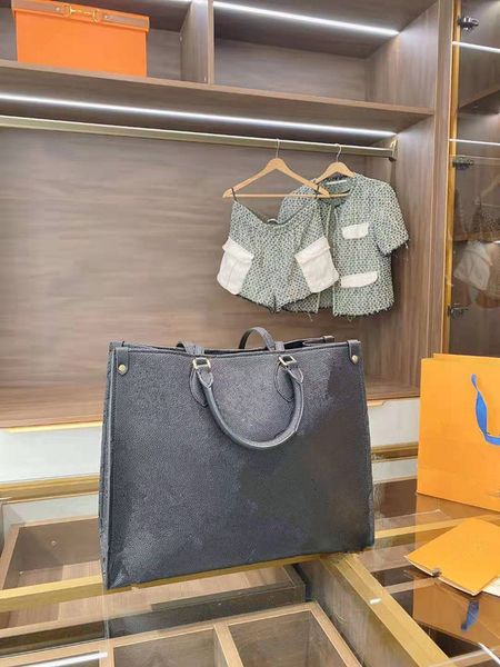 

designer leather backpack handbag totes handbags soft leather strap shopping bag single shoulder embossing girls women messenger beach