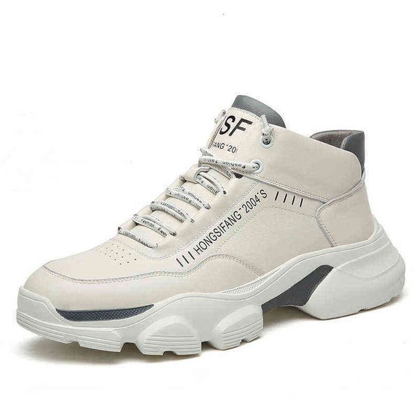 

2021 spring men's leather sho casual sports breathable fashion net red tide