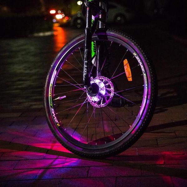 

bike lights bicycle led light wheel waterproof warning waterproof, general, no speed requirements hub cycling