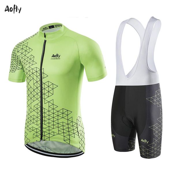 

racing sets men's cycling jerseys short sleeve bike shirts mtb jeresy clothing wear ropa four-sided rhombus green, Black;blue