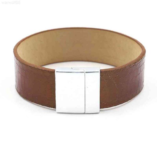 

luxury pearl snake fashion pu leather personalized versatile magnet clasp designer jewelrymen bracelets, Golden;silver