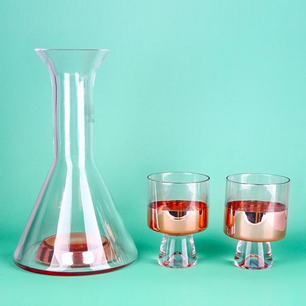 

wine glasses 240-1000ml creative columnar slightly luxury decanter multi-purpose whisky vodka red cup electroplating bottle jug