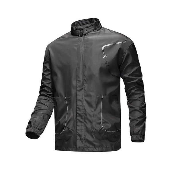 

fashion spring jacket men long sleeve standard collar zipper pockets clothes waterproof windproof jacket for men coat pull homme, Black;brown