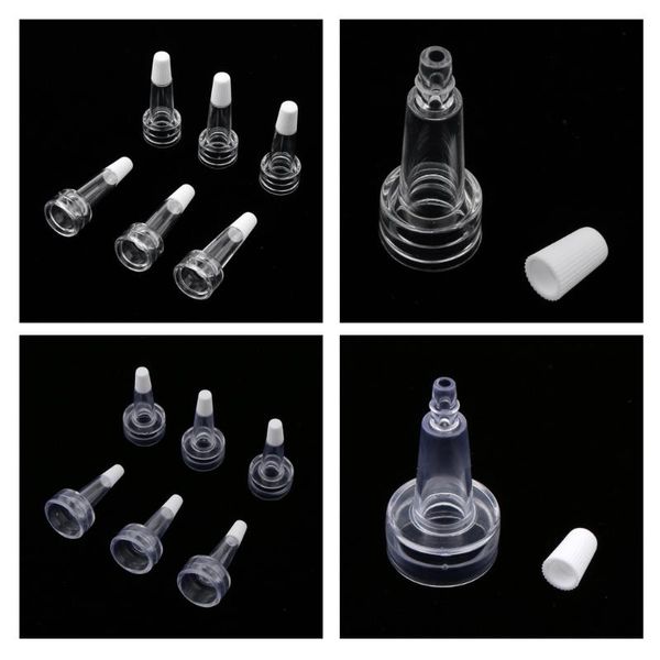 

50 clear caps eye dropper, squeeze nozzle dispenser replace