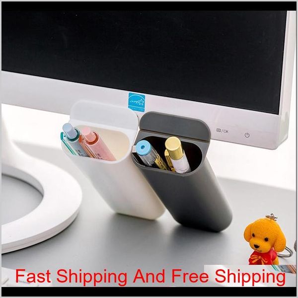 

creative pasteable pen holder deskstorage boxes desk pen pencil organizer office sundries storage school s qyluvf five2010