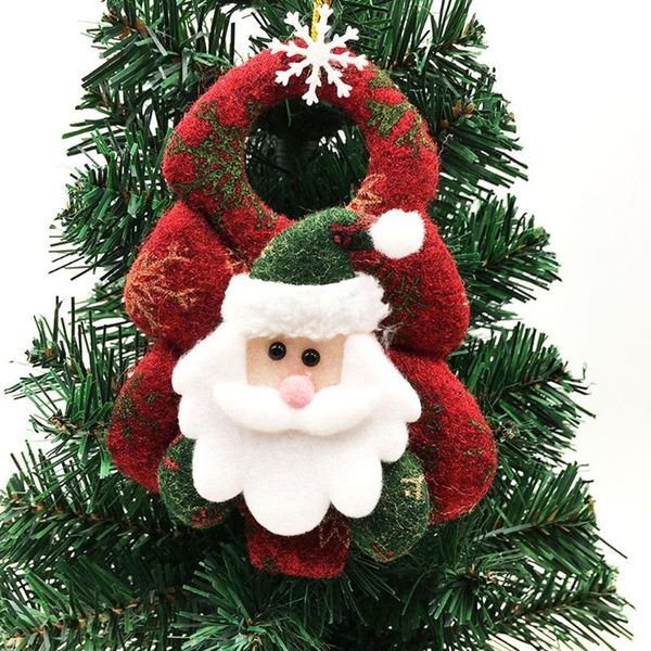 

christmas decorations year 2021 cute snowman felt tree hanging pendant deer craft ornament for home