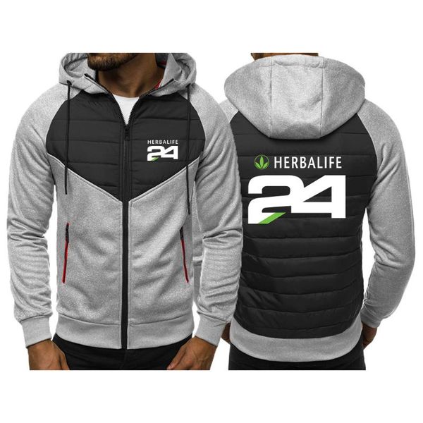 

men's jackets 2021 spring autumn herbalife 24 printing jacket plus velvet thickening man design fashion casual hooded coats, Black;brown