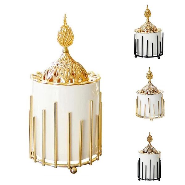 

fragrance lamps european incense burner metal ceramic censer aroma stove adornment for study bar el