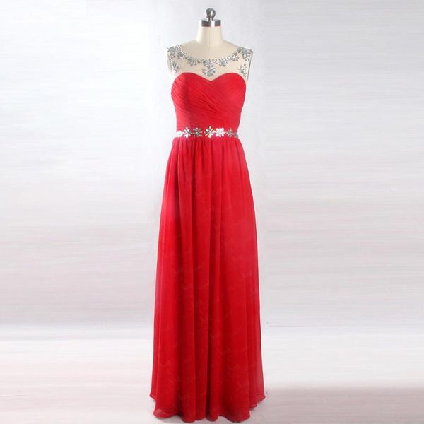 

party dresses lzf041 luxury long formal evening elegant crystal sequin red chiffon gowns dress, White;black