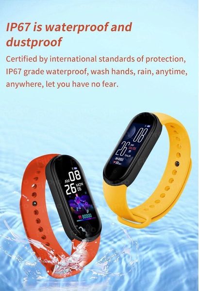 

smart wristbands 1pcs m5 bracelet sport fitness tracker heart rate monitor waterproof women men wristwatch band electronics1