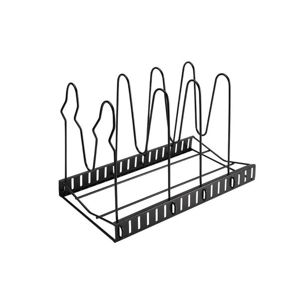 

hooks & rails for kitchen storage organizer adjustable pans lid holder counter cutting board space saving shelf iron multi layer pot rack ho