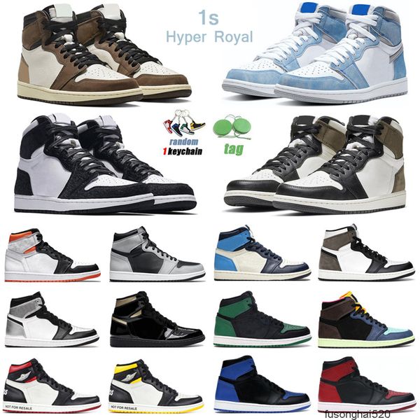

2022 men women 1s high og basketball shoes for 1 hyper royal university blue electro orange shadow 2.0 light smoke grey mens trainers sport