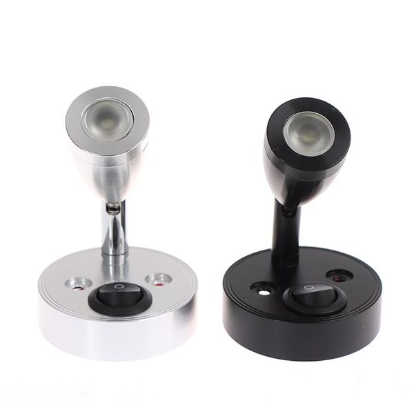 

emergency lights dc12v white led spot reading light rv bedside boat lamp wall camp trailer switch button for convenience