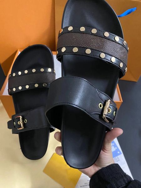 

designer shoes mens womens slides sandals slippers casual shoes trainers flat shoes slide eu:35-45 with box 0, Black