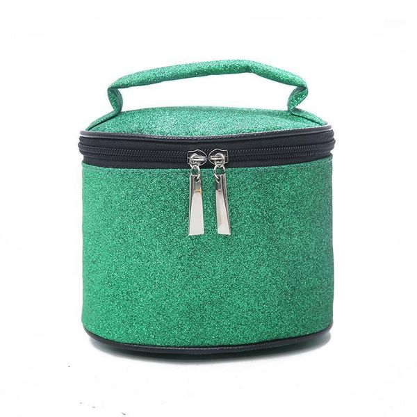 

casual bucket bag 2021 korean version of the fashion tide sequins portable handbags girls makeup cosmetic bags & cases1